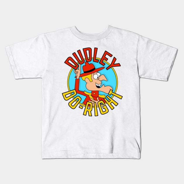 Dudley Do-Right - Rocky Bullwinkle Kids T-Shirt by LuisP96